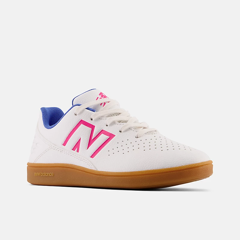 Audazo v6 Control Junior IN – Weiß mit Helllapis und Alpha Pink