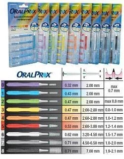 ORALPROX Oralprox 5 Interdentalbürste rot 6 Stück