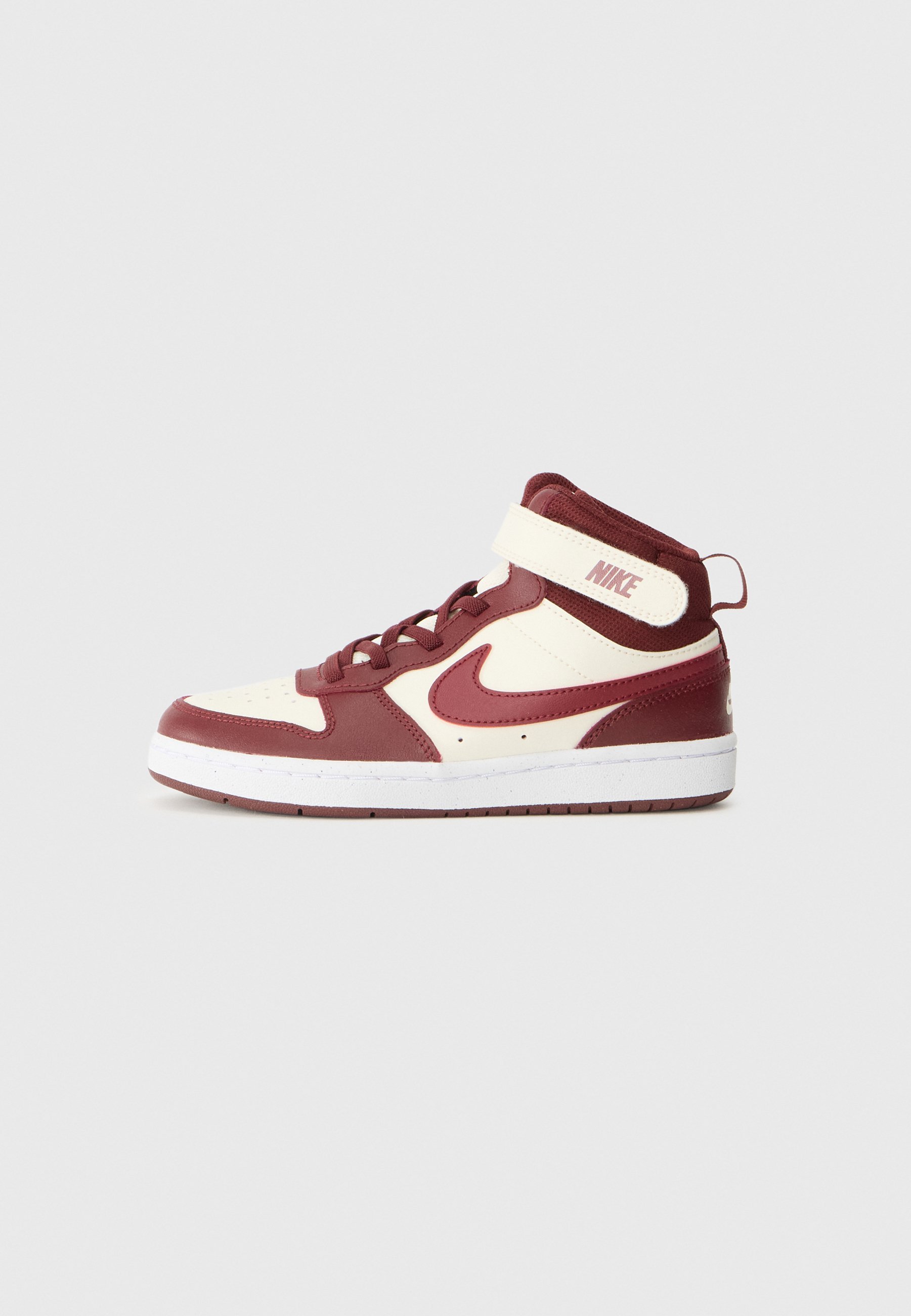 Nike Sportswear COURT BOROUGH MID UNISEX – High-Top-Sneaker – Soft Pearl/Dark Team Red
