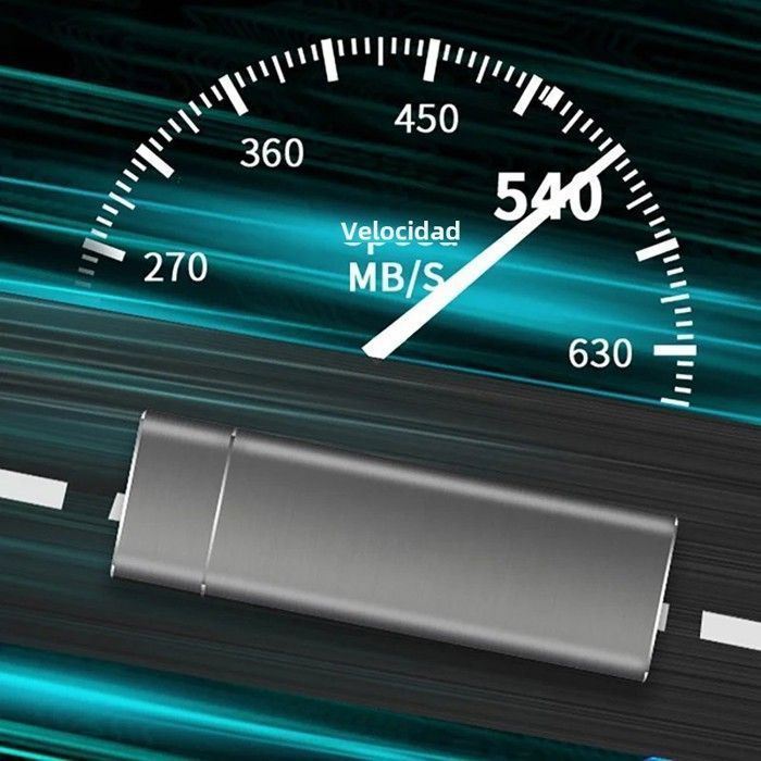 Ekstern SSD med høj hastighed - Virex - 2TB/20TB/30TB - USB Type-C/USB 3.1 - PC/Mac-kompatibel - Bærbar - Kompakt - Let