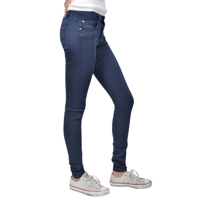 Pantalones vaqueros de mujer - TIFFOSI - Ajustados - Corte regular - Azul liso - 5 bolsillos