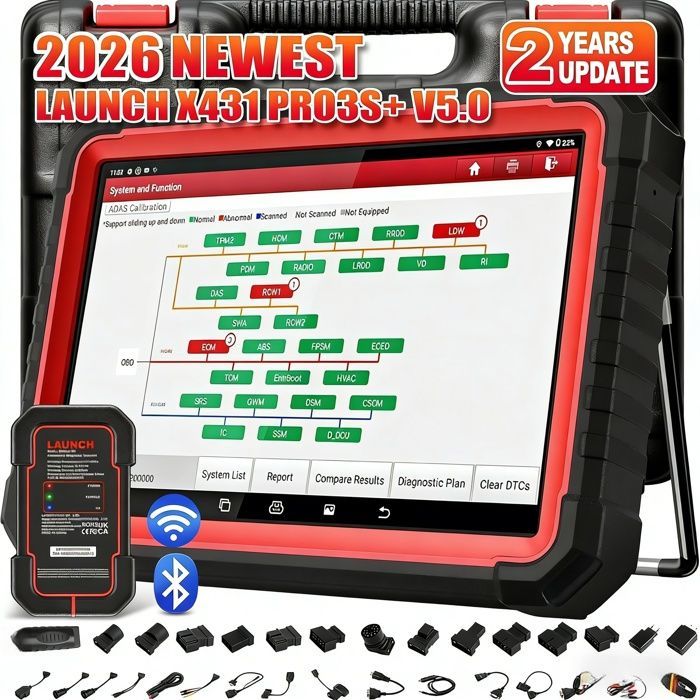 Launch X431 PRO3S +V5.0 Car Diagnostic Tool, Bidirectional, Topology Mapping, Complete OBD2 Diagnostic System