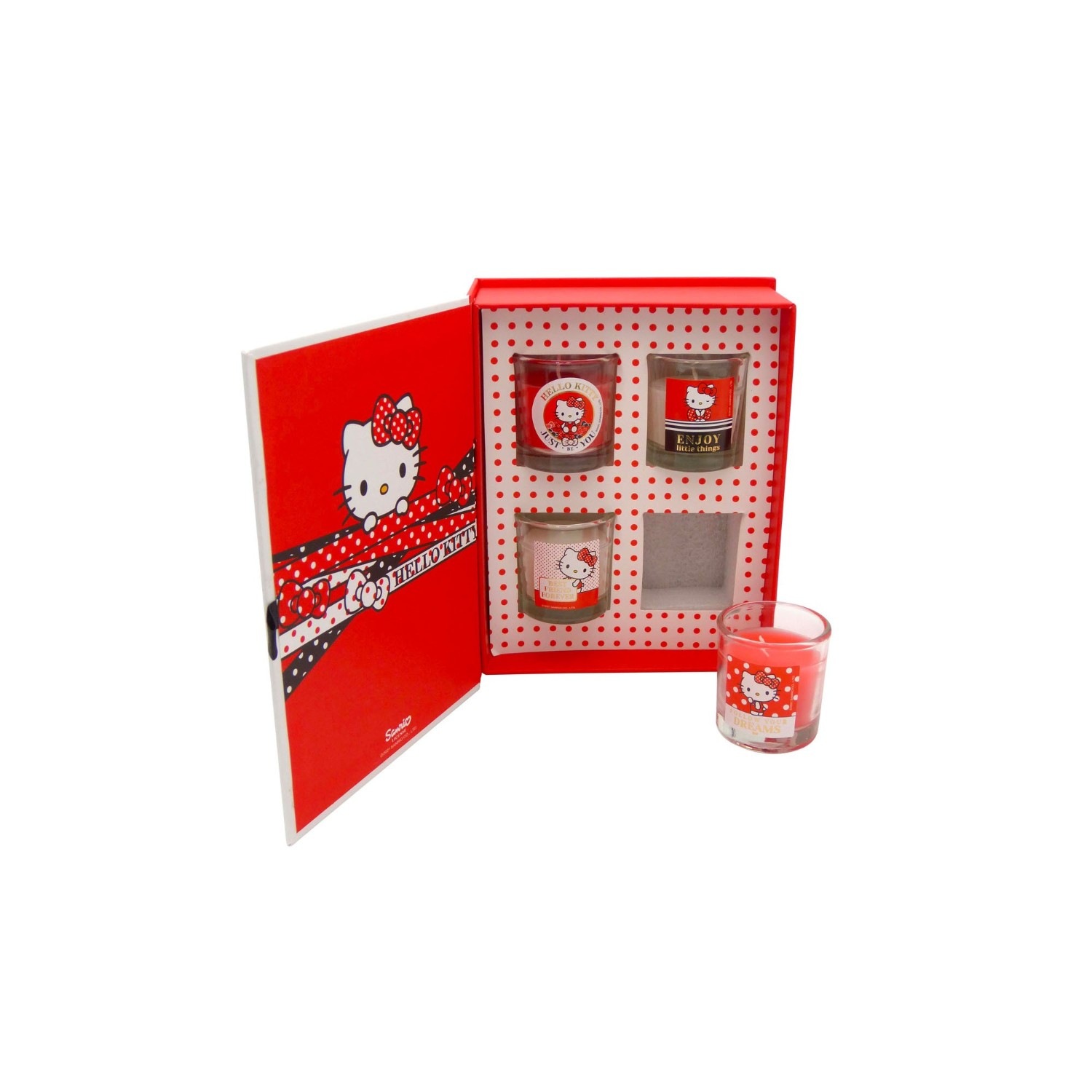 Take a Candle Hello KittyCoffret de 4 bougies parfumées 30 g