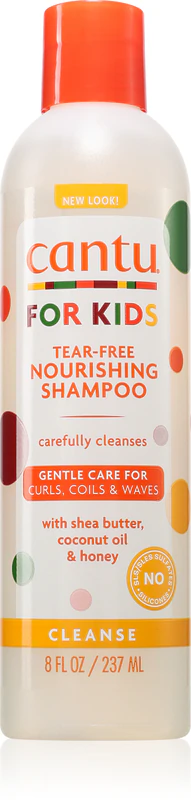 Shampoo suave sem lágrimas CANTU For Kids para crianças.