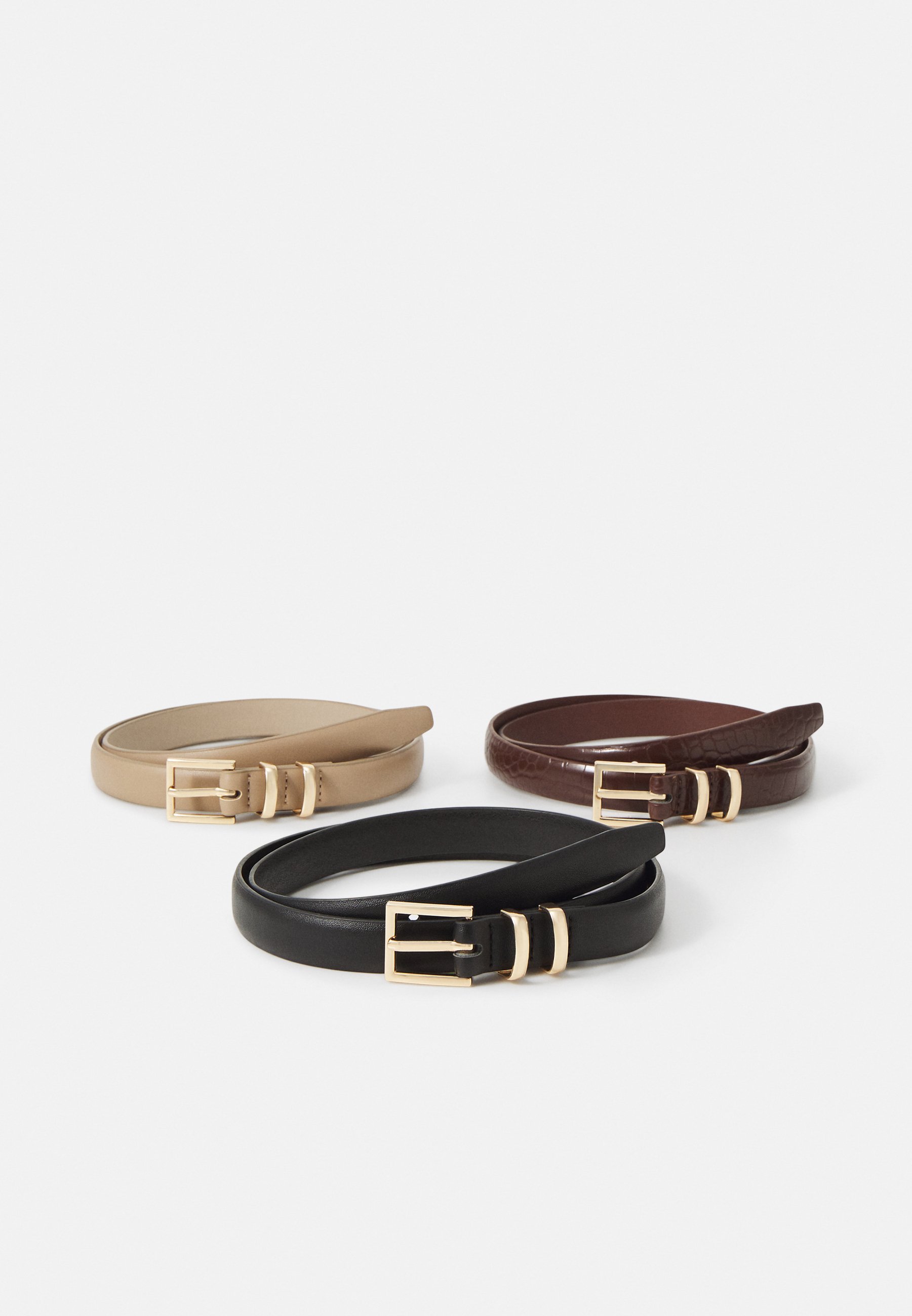 Anna Field 3 PACK - Pas - črn/rjav/bež