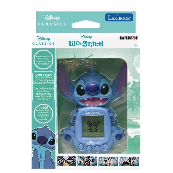 LEXIBOOK - My Stitch Virtual Companion - Portable Game Console for Children with Color Screen - Ages 5+