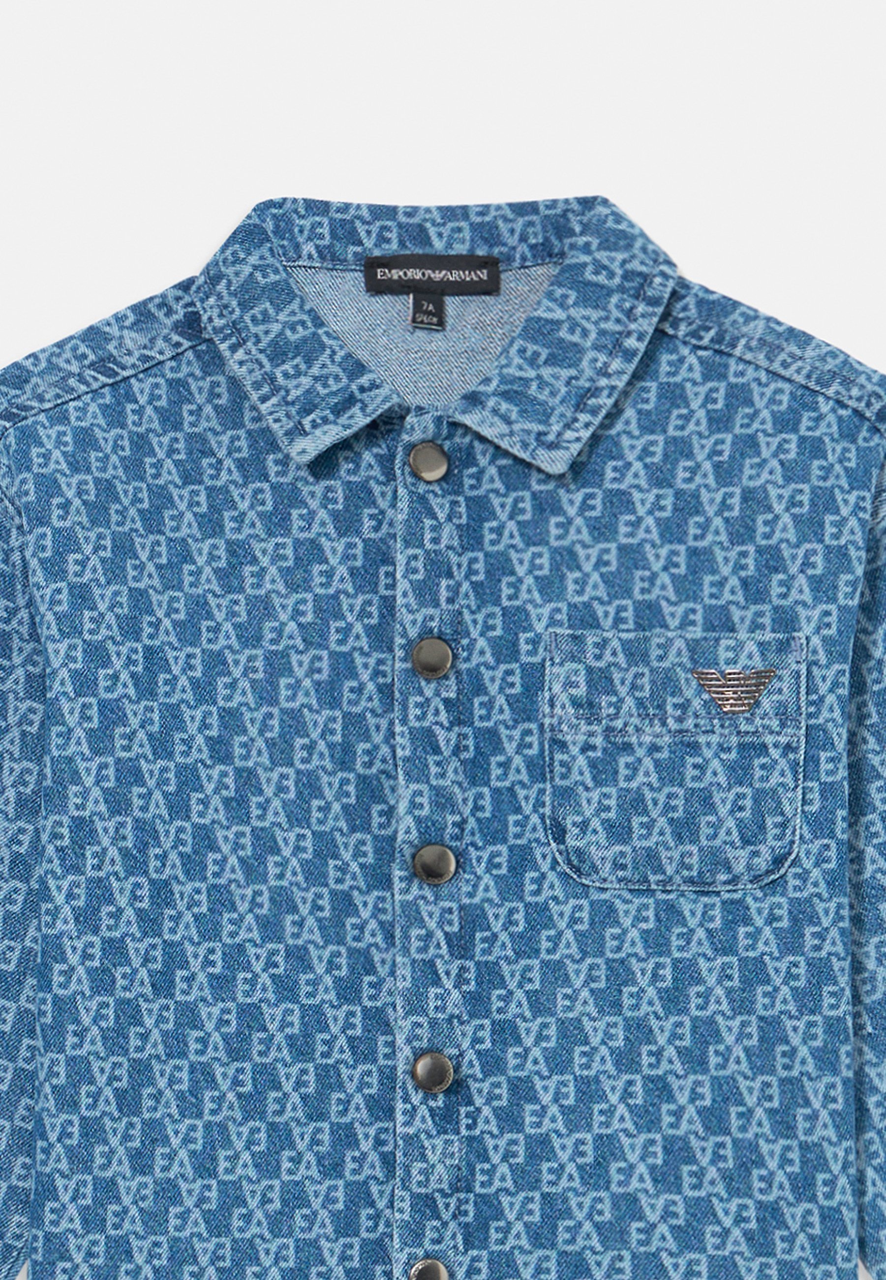 Chemise Emporio Armani unisexe - Chemisier boutonné - Denim bleu moyen