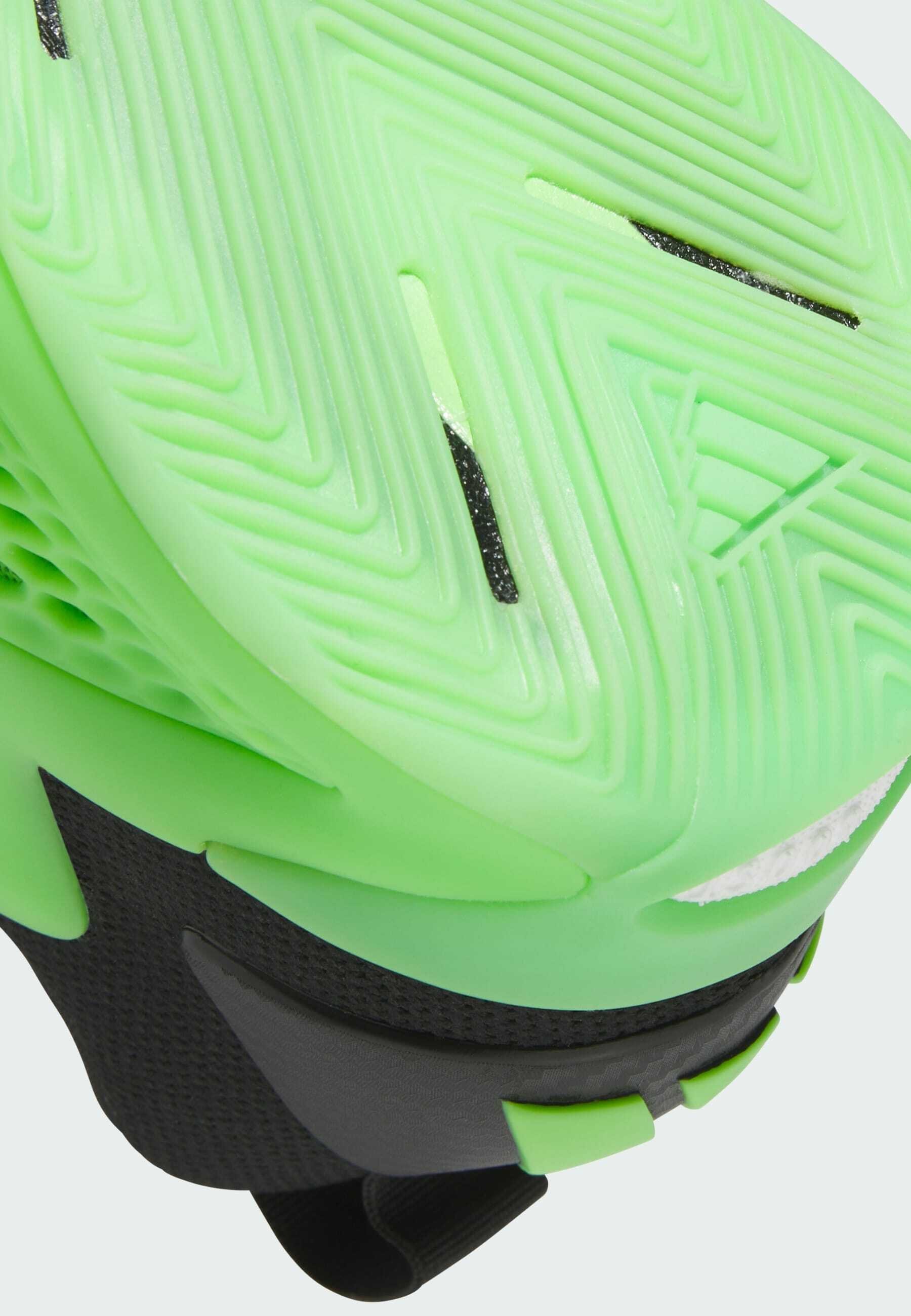 adidas Performance ANTHONY EDWARDS 1 LOW - Basketbalschoenen - lucid lime aurora ink core black