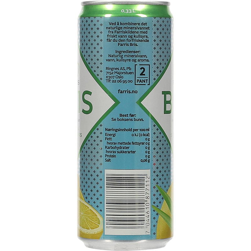Farris Farris Bris lattina da 0,33 l Limone/Citronella