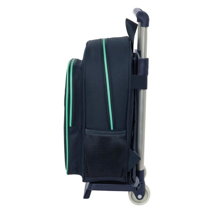 Mochila infantil con carrito - Safta - Real Madrid 25/26 - 27x10x33 cm - Azul marino - Poliéster resistente