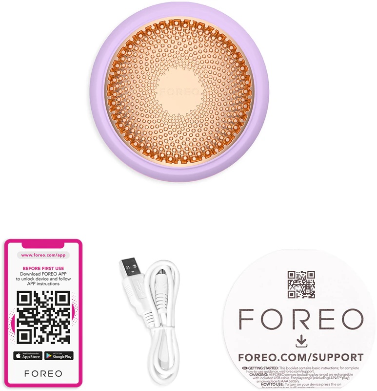 FOREO LUNA™4 plaukų masažuoklis su LED lempute ir galvos odos masažuokliu
