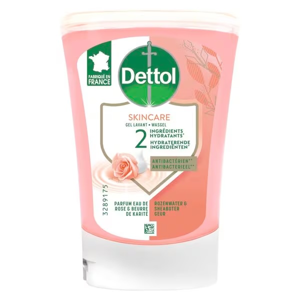Dettol antibakterijsko milo za roke brez dotika s karitejevim maslom, polnilo 250 ml
