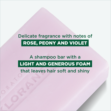 Klorane Peony -shampoopala, herkälle päänahalle, kiinteä shampoo, Peony BIO Soothing 80g 80g