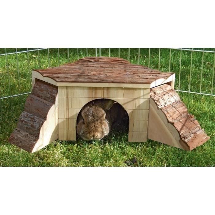Natuurhuisje met knaagdierenhelling - 37x37x16cm - KERBL