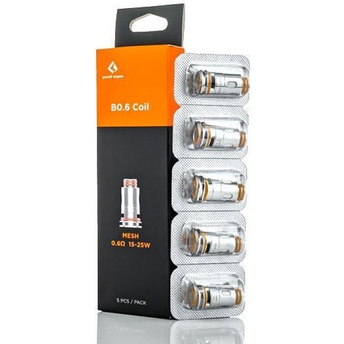 Geek Vape - Bobinas Aegis Boost série B de 0,6 ohm (5 unidades)