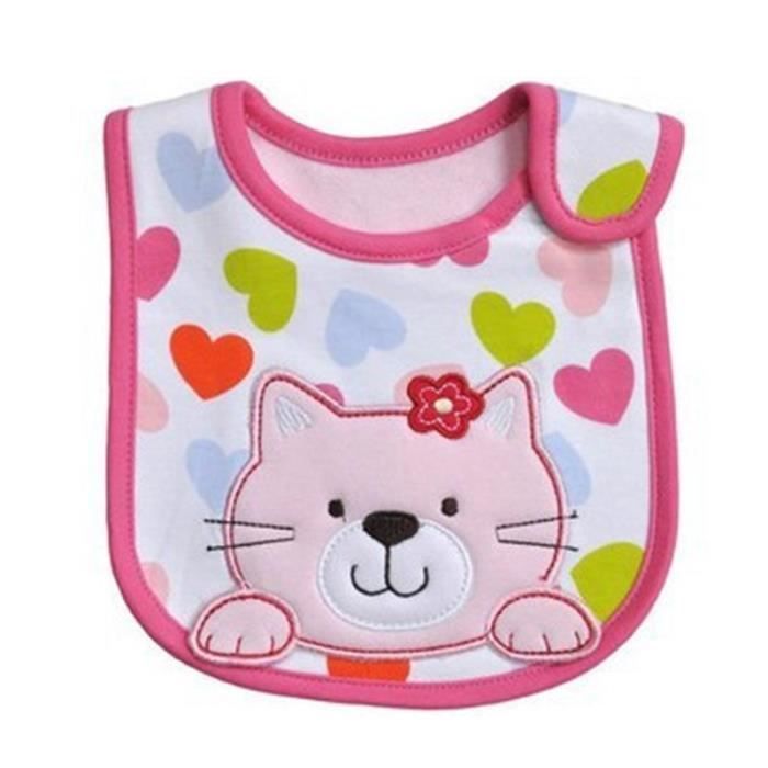 Conjunto de 9 babadores impermeáveis de algodão para bebês meninas de 0 a 3 anos.