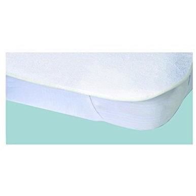 Wasserdichter Matratzenschoner, Elasretane-Frottee, 100 % Baumwolle, 80 x 190 cm, Weiß