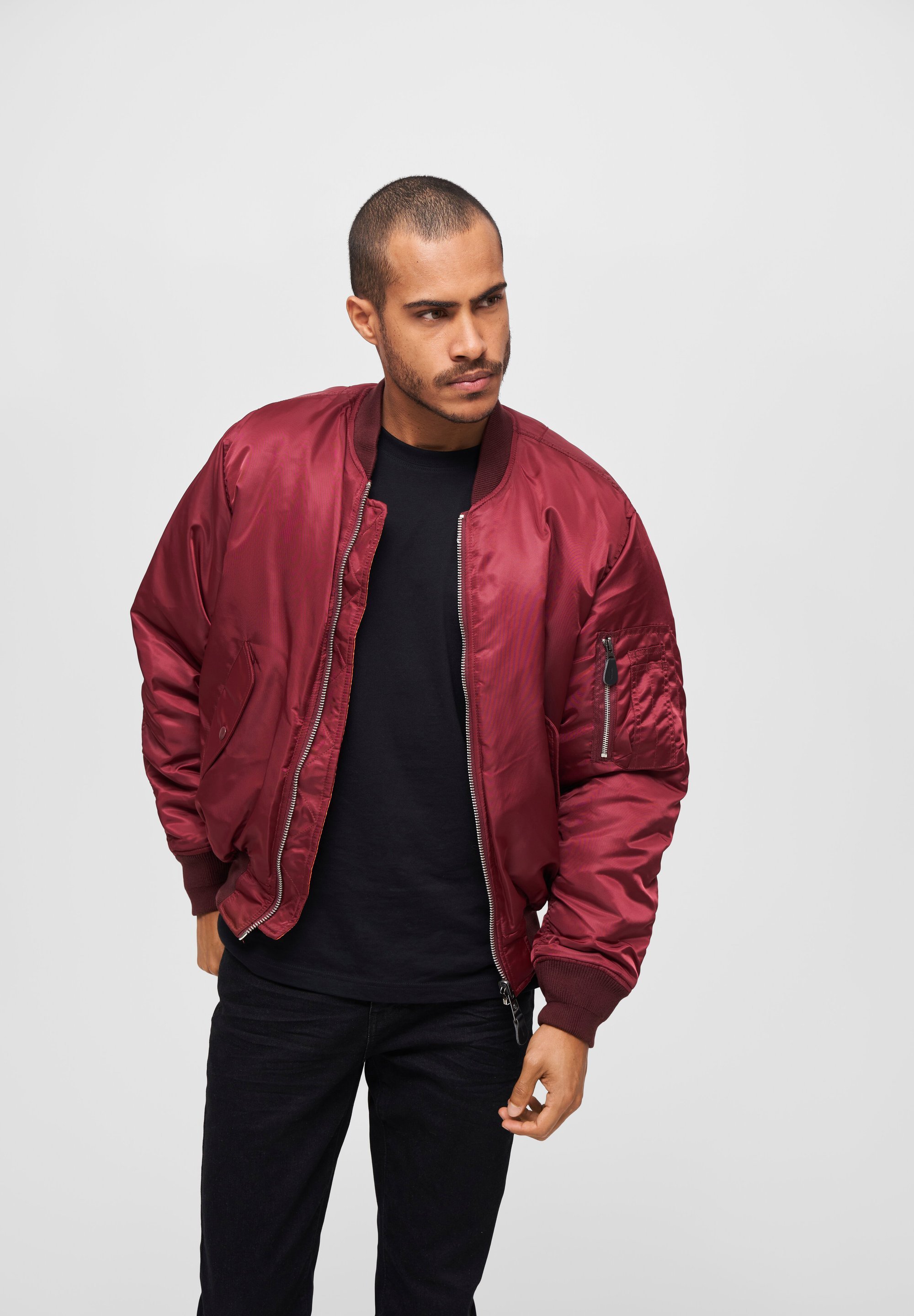 Brandit Bomber Jacket - bordeaux