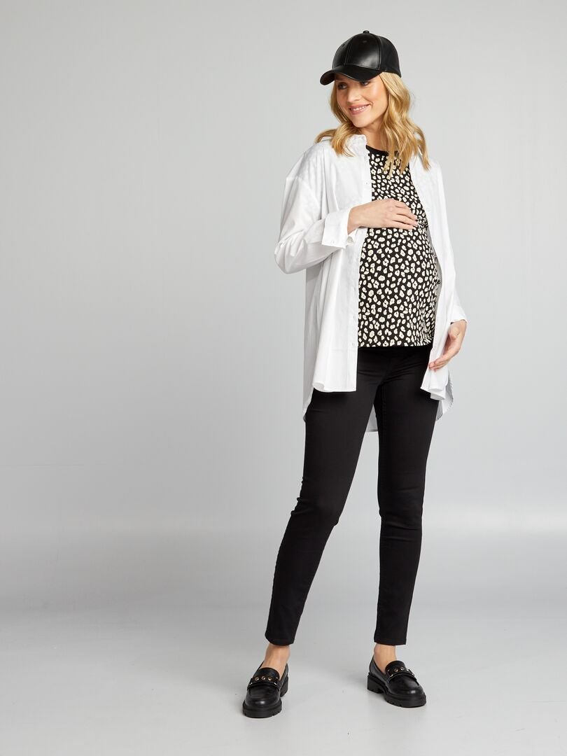 Pantalones de punto elástico tipo jeggings - negros
