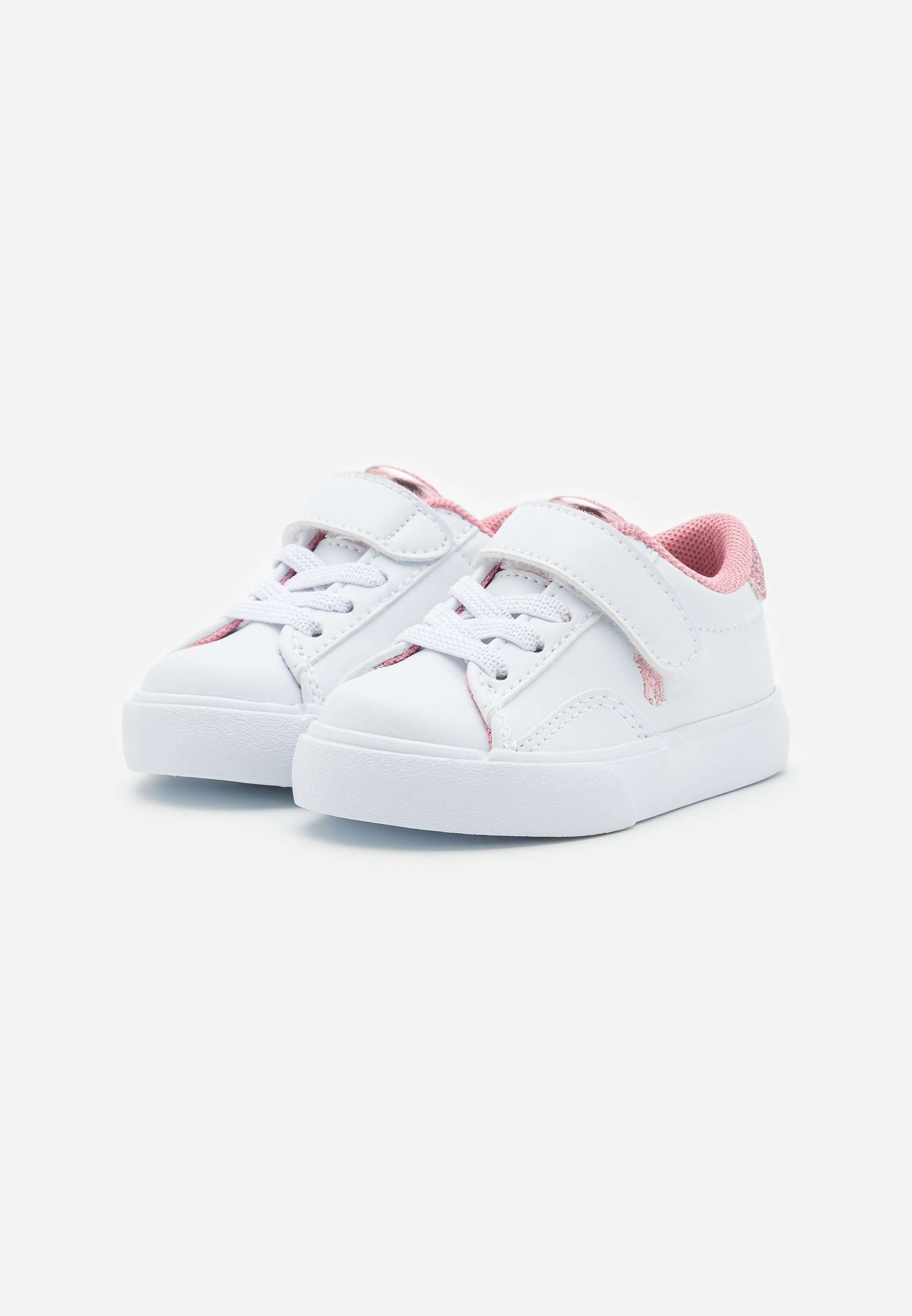 Baskets Polo Ralph Lauren THERON - blanches/rose clair
