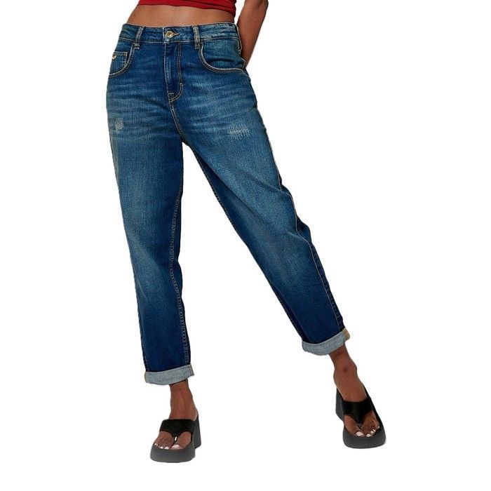 Pantalones vaqueros BRENA Carrot para mujer - KAPORAL - Cintura alta - Azul