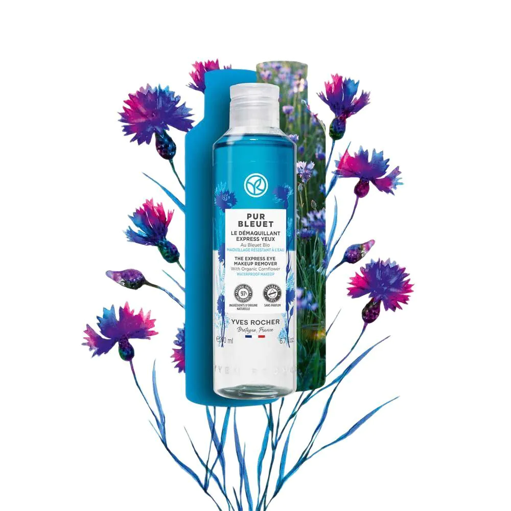 Yves Rocher Pur Bleuet Dwufazowy płyn do demakijażu oczu