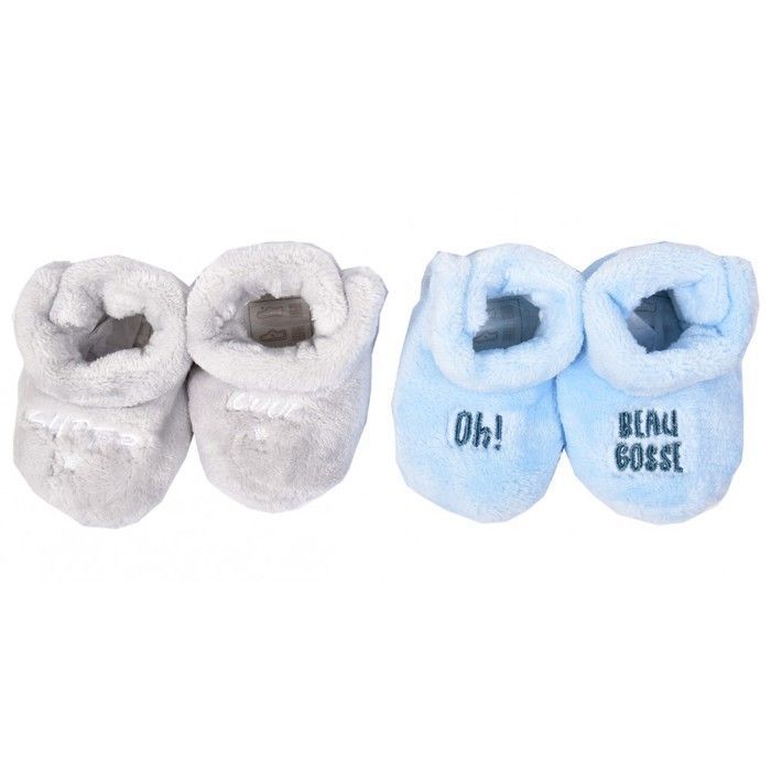 Scarpine per neonati - OZABI - Confezione da 2 paia 0886 BAMBINI - Blu - Unisex - Calde e comode