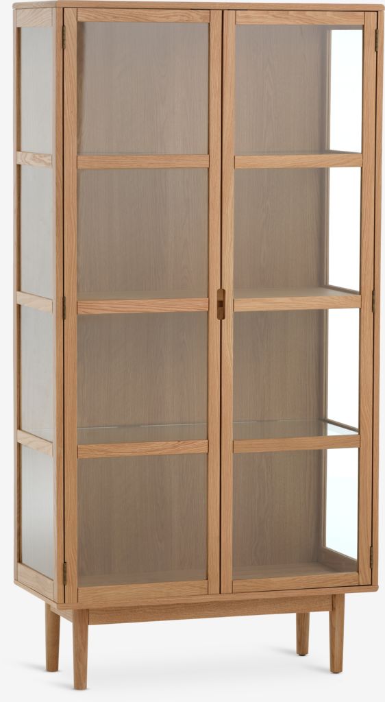 VESTERBY Vitrina VESTERBY visoka, 2 vrata, prirodni hrast