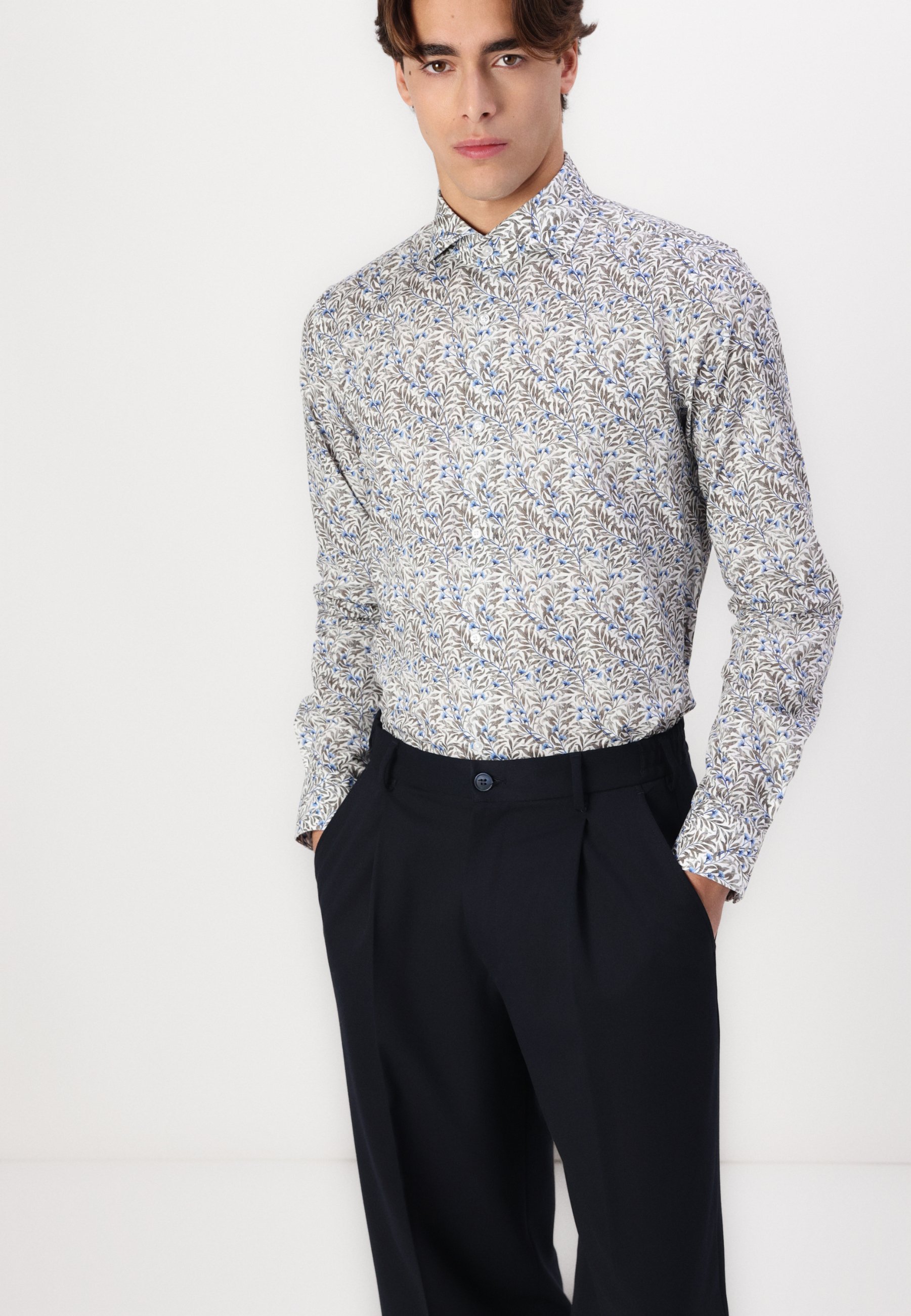 Pantaloni Selected Homme SLH LOOSE FINN FLEX - Pantaloni - blazer blu navy