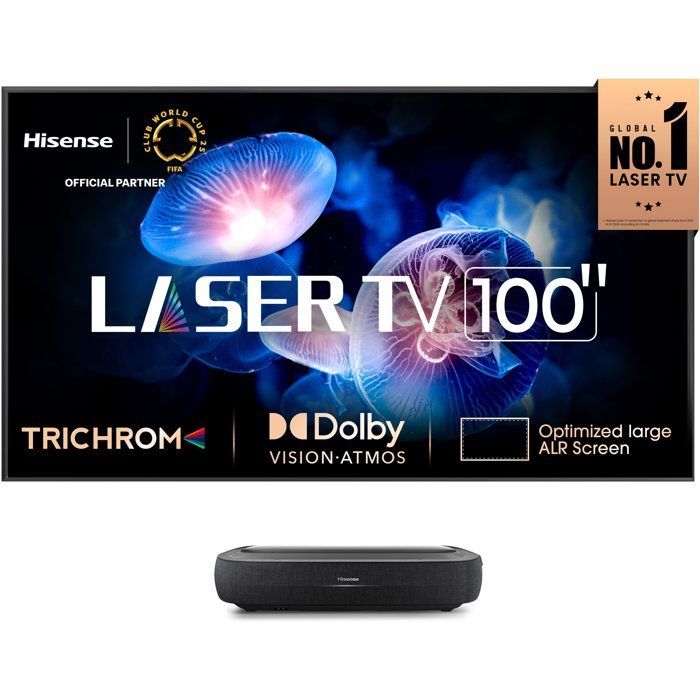 Televisore Laser - HISENSE - 100L9HD - 4K UHD - Tricromia - Schermo antiriflesso da 100