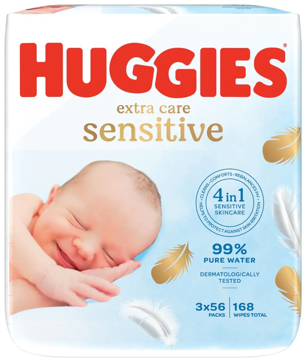 Huggies Baby Wipes Pure Extra Care Sensitive chusteczki nawilżane 168 szt.