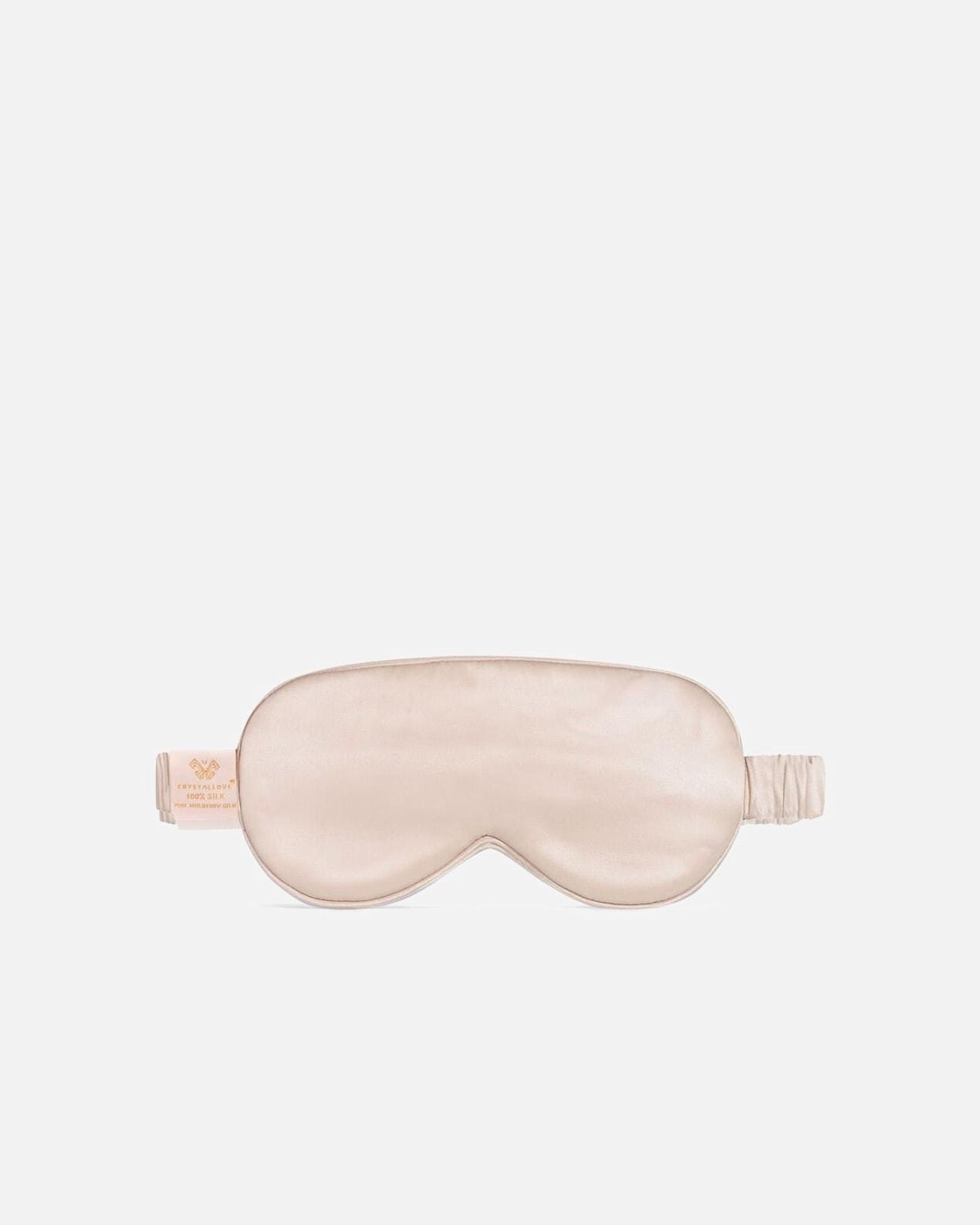 Crystallove svilena maska za oči – zlatna – 1 komad