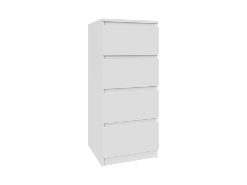 Komoda biała 40cm - 4 szuflady, nowoczesny design PL