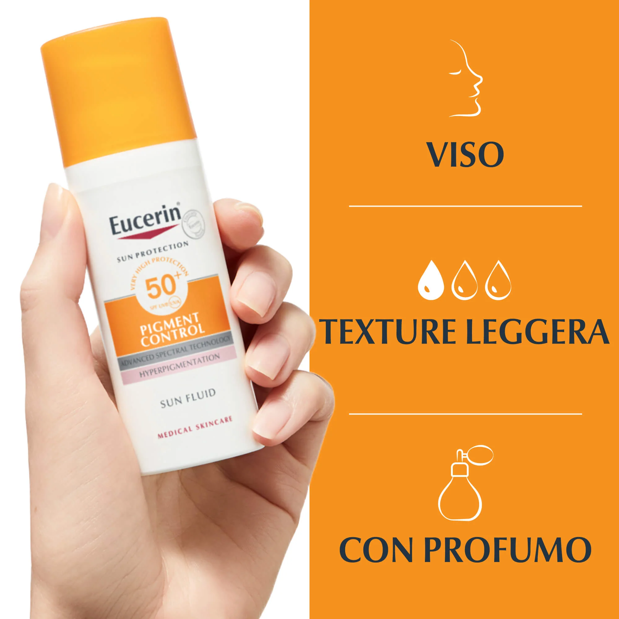 Sun Protection Pigment Control Sun Fluid SPF50+ - Solare viso alta prot.