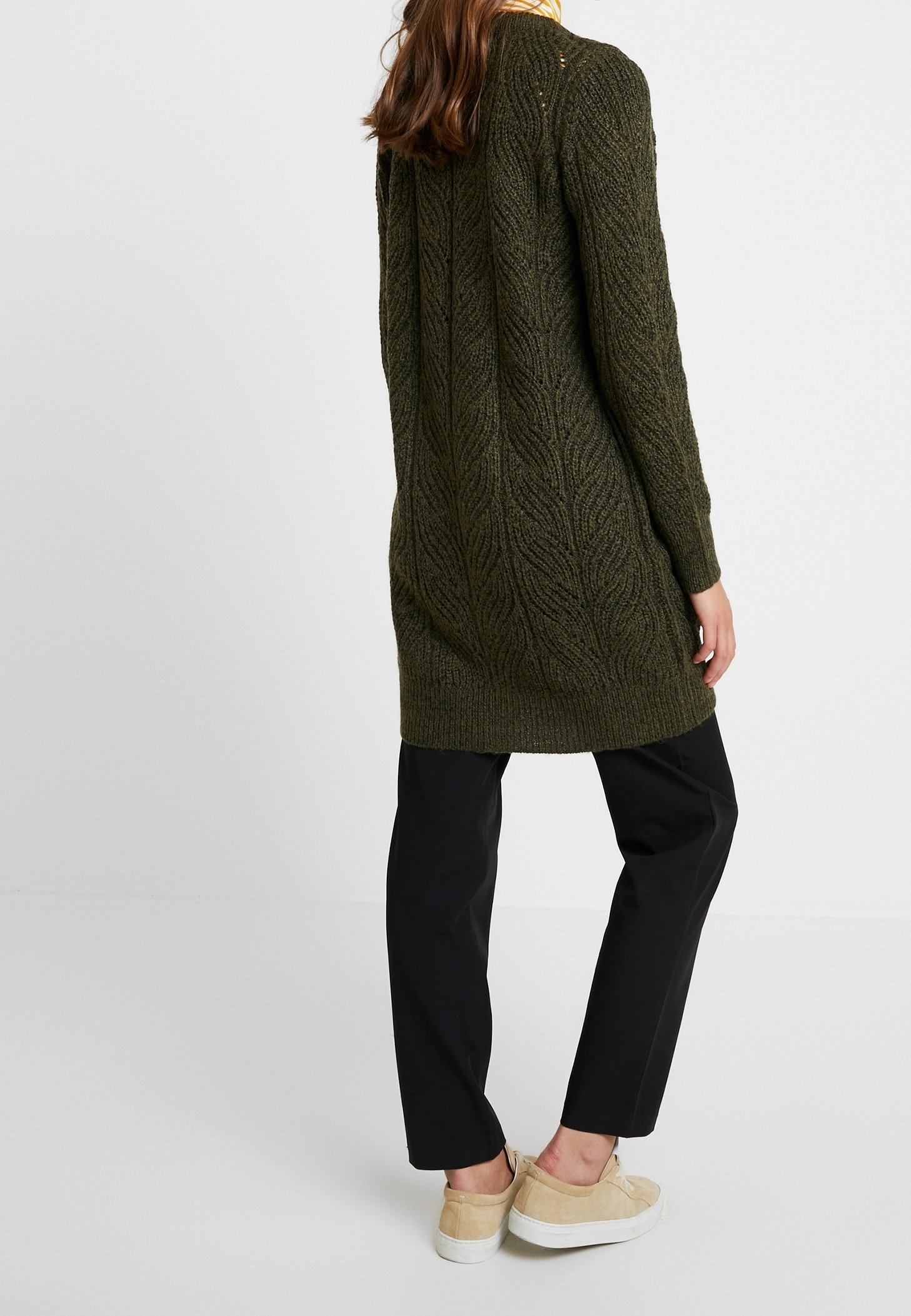 Object Cardigan - donkergroen