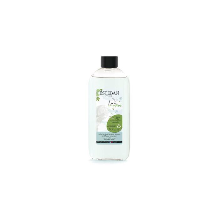 Recharge bouquet parfumé - ESTEBAN - Pur Lin - 200 ml - 99% ingrédients naturels - Alcool végétal bio