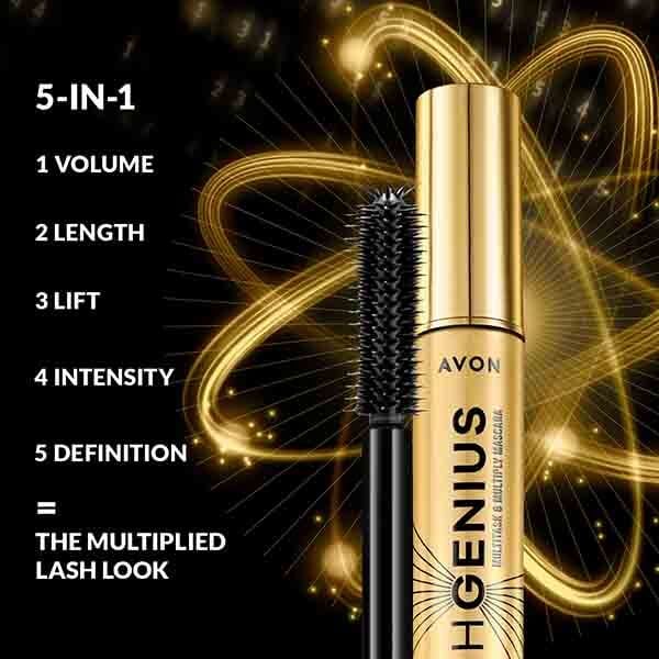 Avon Lash Genius Multitask & Multiply blakstienų tušas, ruda ir juoda