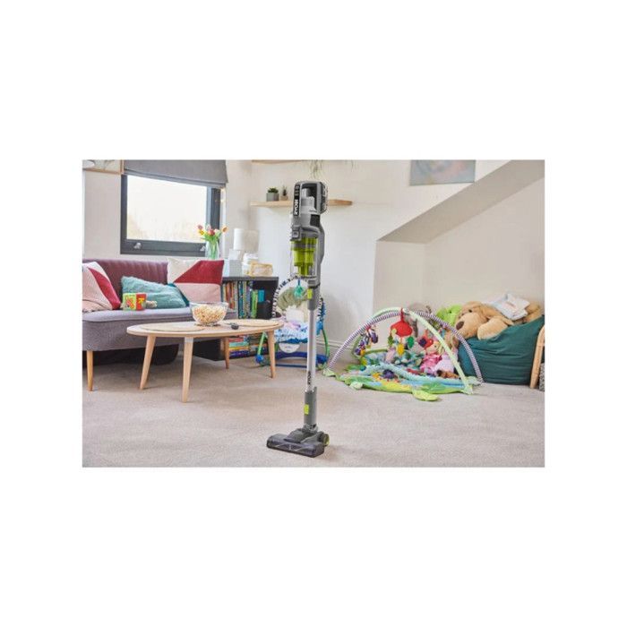 Aspirador de pó vertical sem fio RYOBI 18V com motor sem escova - 30 AW - Bateria e carregador não incluídos - RSVS18-0