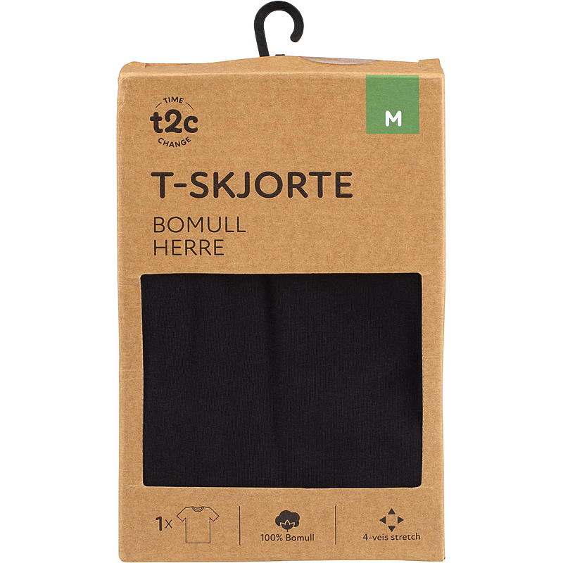 Time 2 Change T-skjorte størrelse M svart