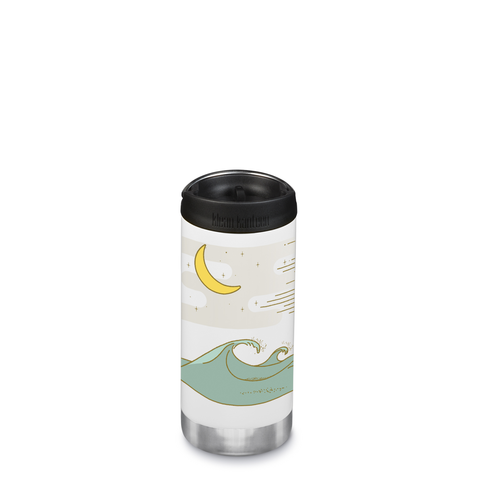 Botella Térmica Klean Kanteen Insulated Tkwide De 12oz Con Tapón Café Cap