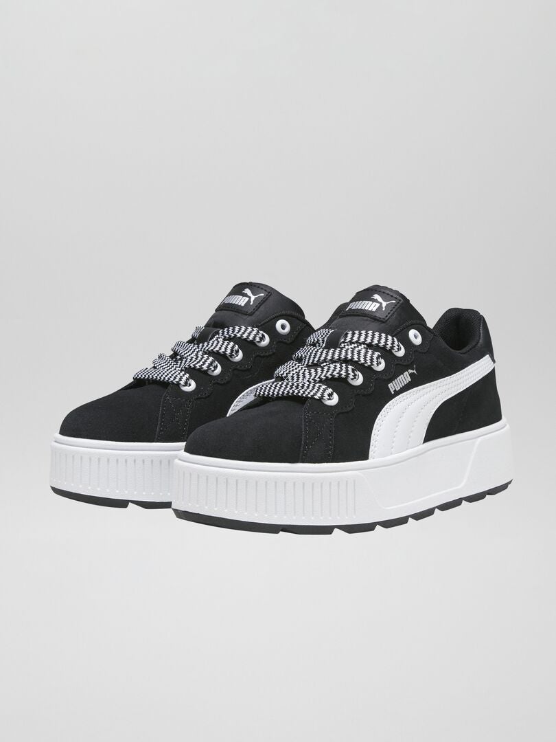 Puma 'Karmen' sneakers met dikke zool - ZWART