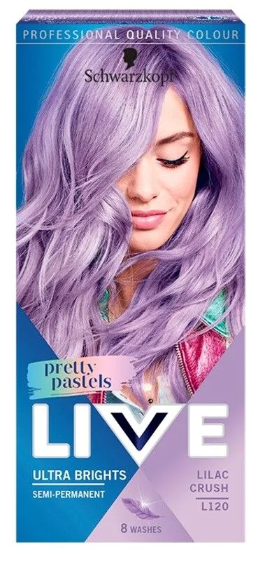 Schwarzkopf Live Ultra Brights Pretty Pastels krem koloryzujący R120 Lilac Crush