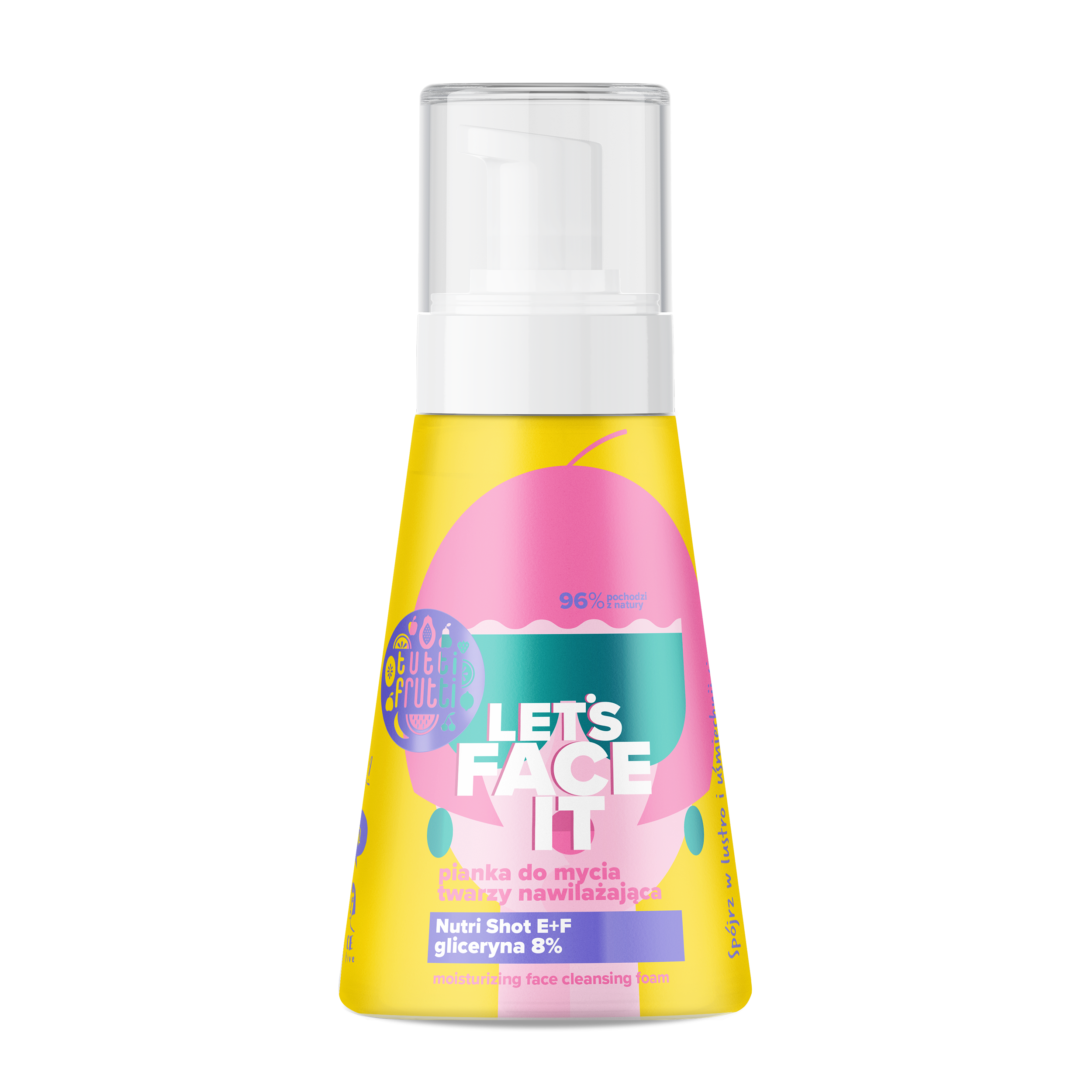 Tutti Frutti Let's Face It sejas tīrīšanas putas Sejas tīrīšanas putas un želejas