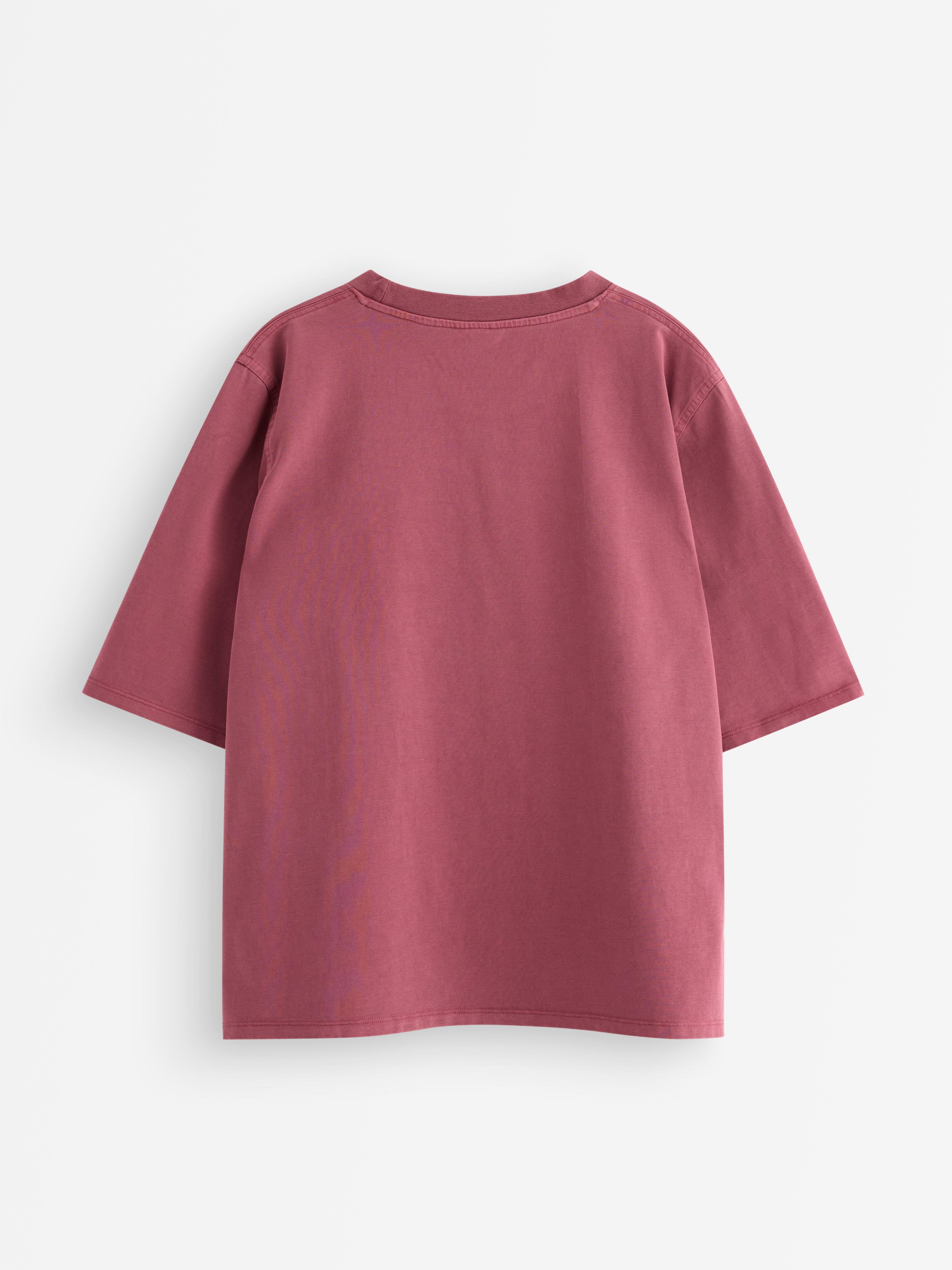 Camiseta roja extragrande