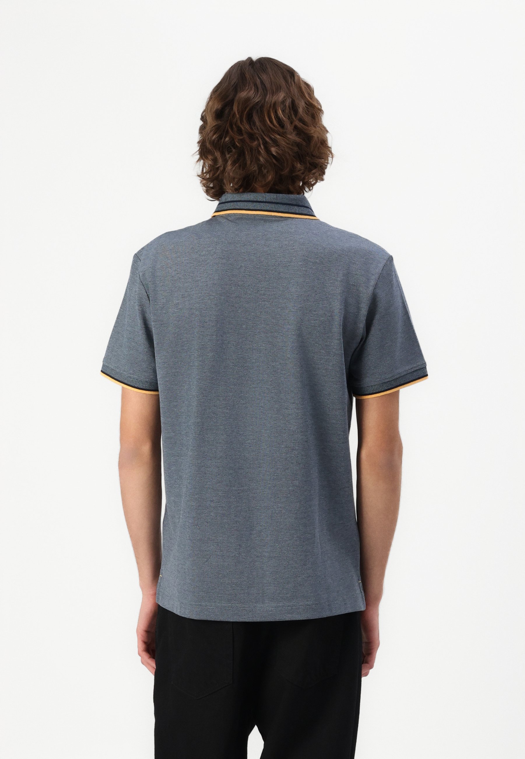 TOM TAILOR Polohemd - marineblau/grau mint