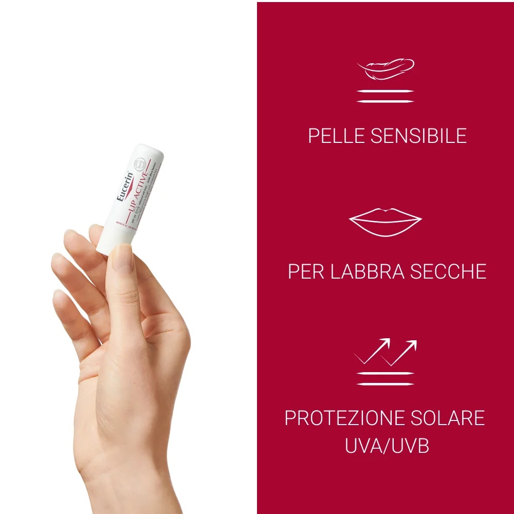 EUCERIN Eucerin lūpu krāsa lūpu zīmulī 5,5 ml nomierina, mitrina un aizsargā