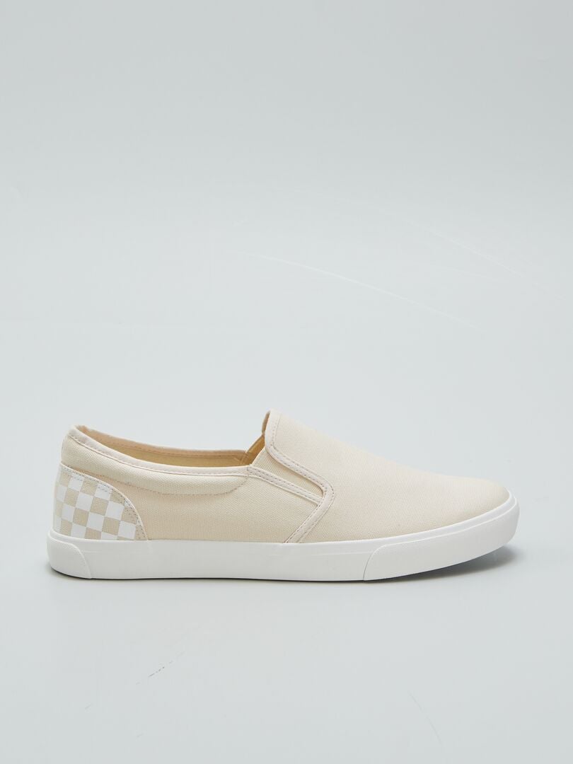 Tênis tipo slip-on - BEGE