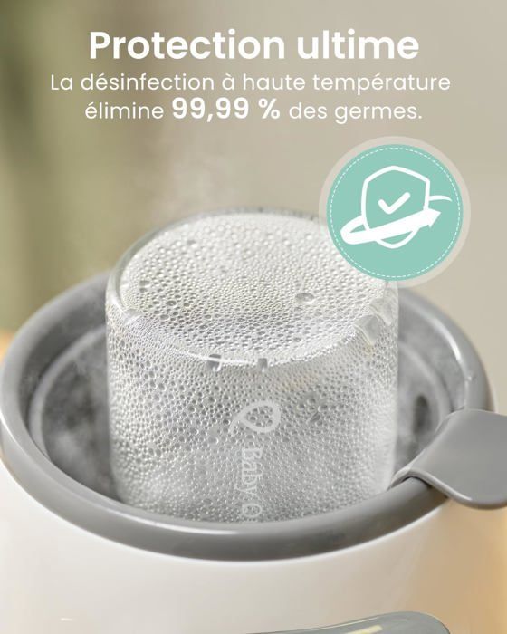 Scaldabiberon 8 in 1, Scaldabiberon elettrico rapido - Mantiene caldo il cibo del bambino e scongela