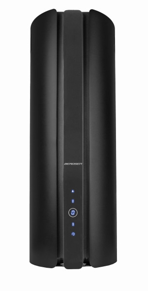 Okap kuchenny kominowy 35cm wiszący Berdsen tuba led