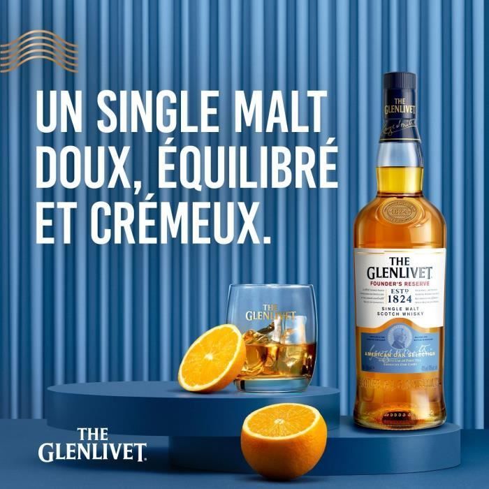 The Glenlivet - Founder's Reserve - Whisky escocés Single Malt - 40,0% Vol. - 70 cl